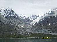 Retreating glacier