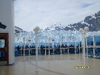 Glacier over decks