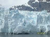 Blue glacial ice