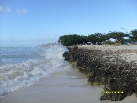 Surf on rocks