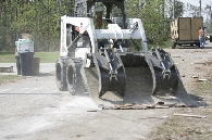 Bobcat at work