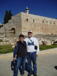 At the southwest corner of the Temple Mount