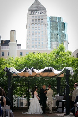 Under the chuppah