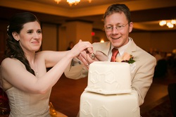 Cutting the cake