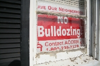 No bulldozing