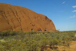 Uluru and sky